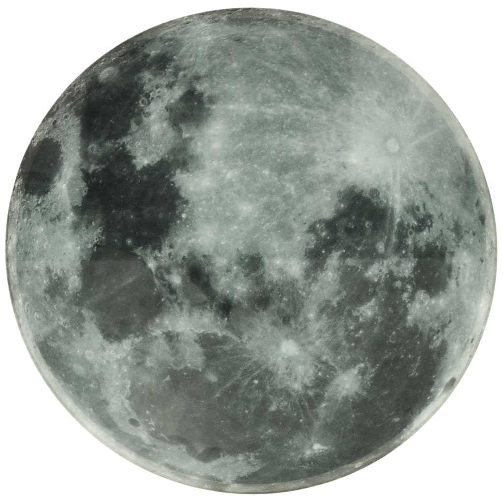 Sieninis laikrodis planet moon grey 32cm
