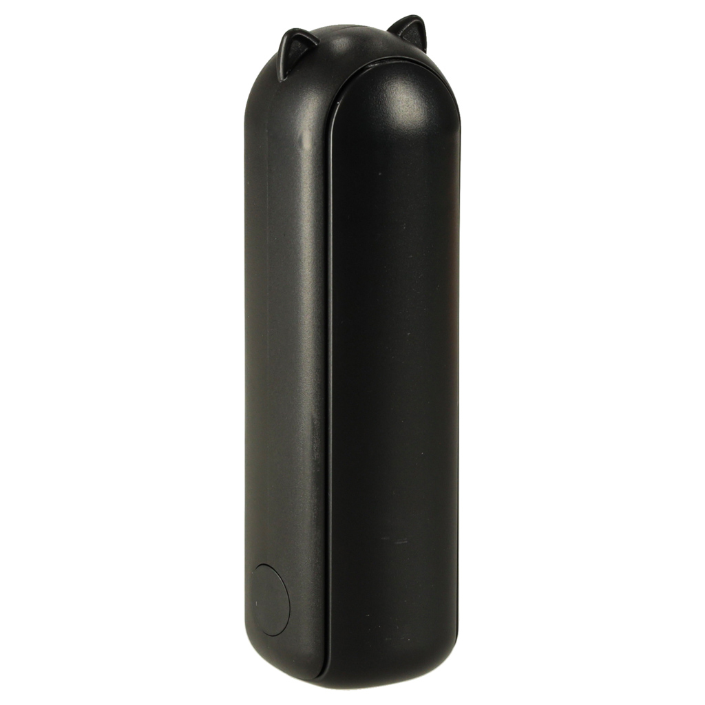 Nešiojamas usb ventiliatorius 3 greičių, 1200 mah, juodas