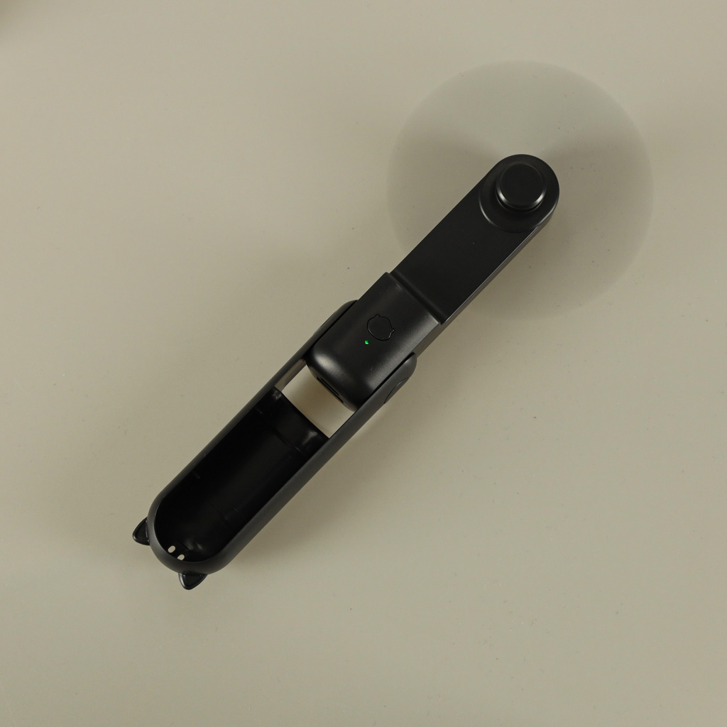 Nešiojamas usb ventiliatorius 3 greičių, 1200 mah, juodas