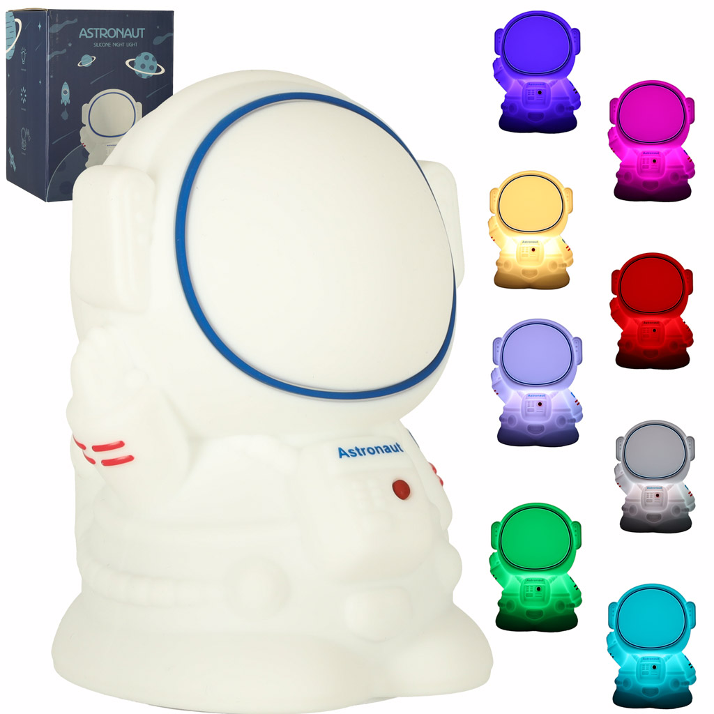 Silikoninė naktinė lemputė astronautas