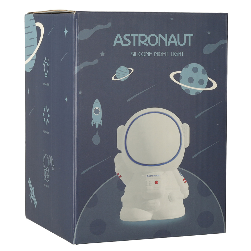 Silikoninė naktinė lemputė astronautas