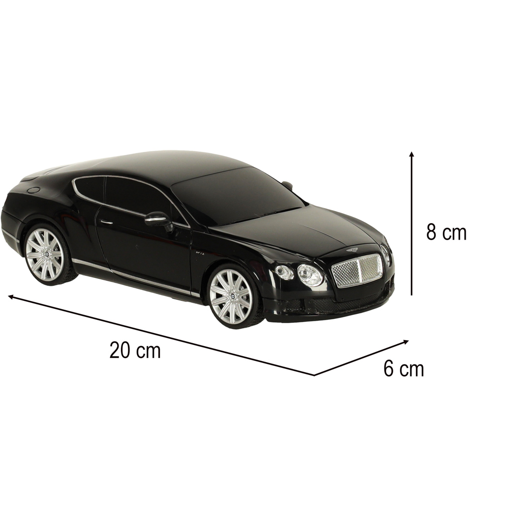 Rc automobilis 1:24 bentley continental gt juodas