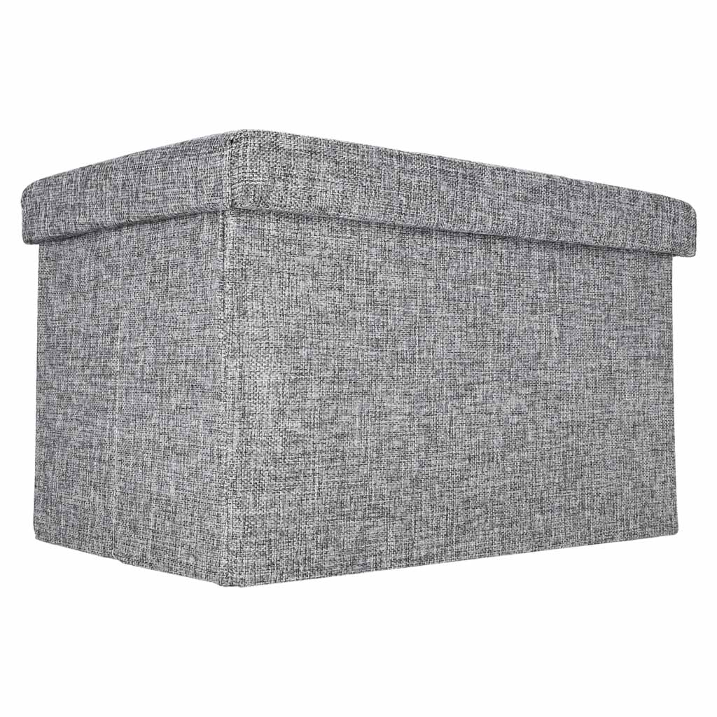 Pufas 49 x 31 x 29 cm pilkas 2