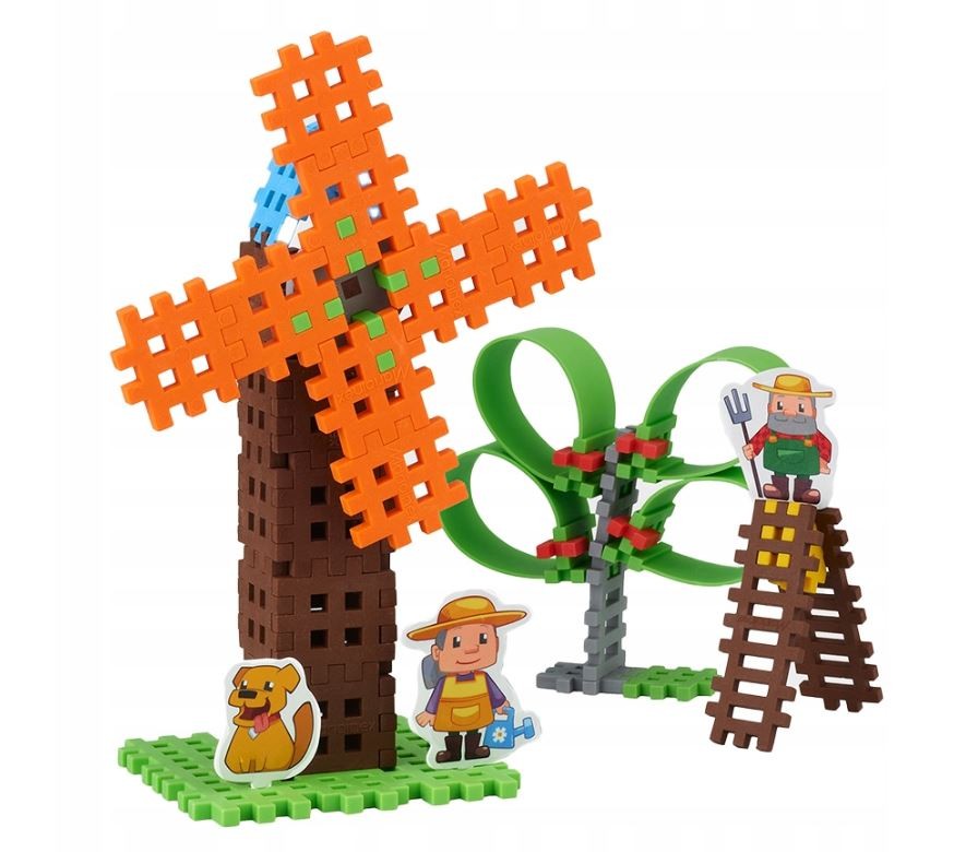 Konstruktorius marioinex mini waffle ūkininkų rinkinys, 80 d.