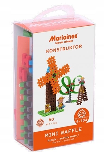Konstruktorius marioinex mini waffle ūkininkų rinkinys, 80 d.