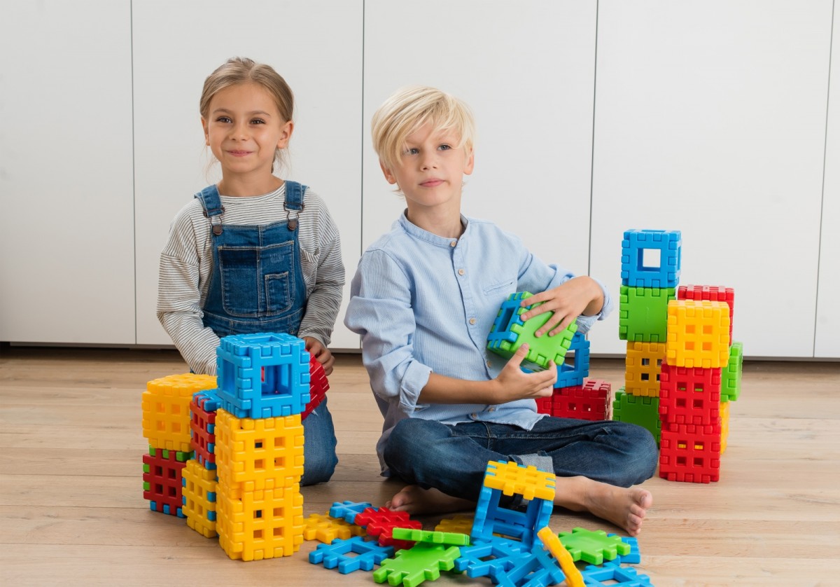 Statybiniai blokeliai marioinex waffle mix, 200 det.
