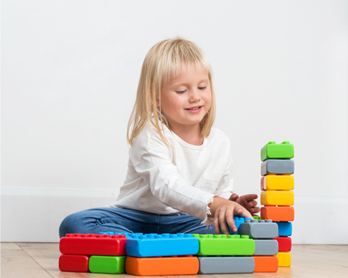 Statybinės kaladėlės „plytos junior“ 60 det..