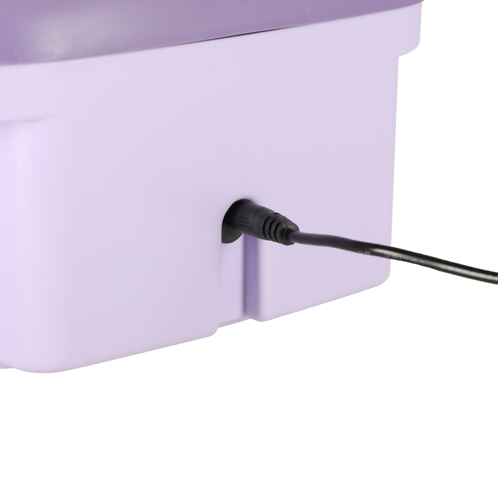 Mini sulankstoma nešiojamoji skalbimo mašina 12l violetinės spalvos