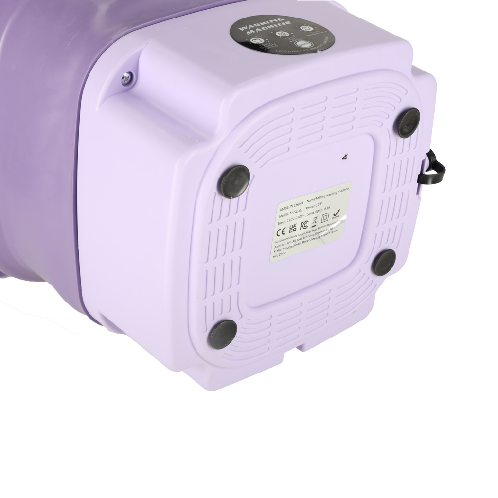 Mini sulankstoma nešiojamoji skalbimo mašina 12l violetinės spalvos