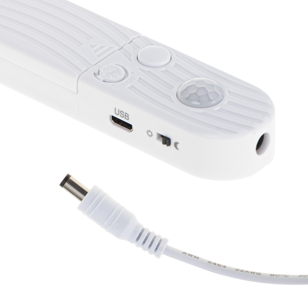 Usb  judesio detektoriaus led juosta 2m šiltos baltos spalvos