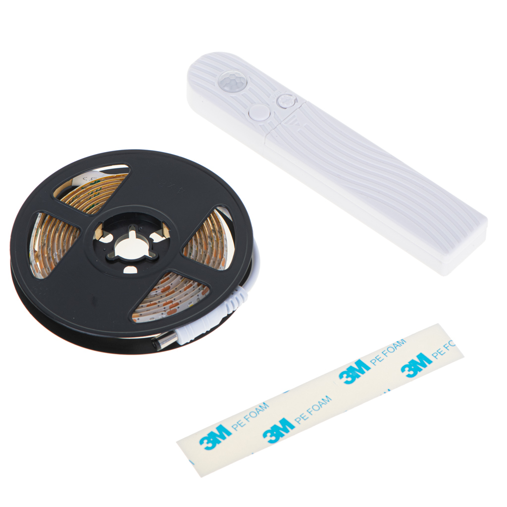 Usb  judesio detektoriaus led juosta 2m šiltos baltos spalvos