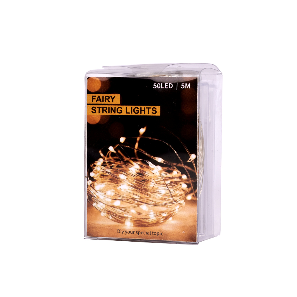 Led girlianda 5 m. 50 led, šaltai balta