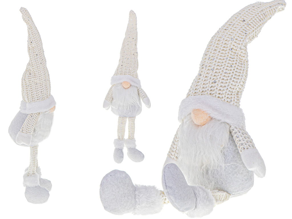Kalėdinis nykštukas su barzda, 47cm