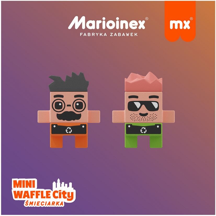 Konstruktorius marioinex mini waffle šiukšliavežė, 48 d.