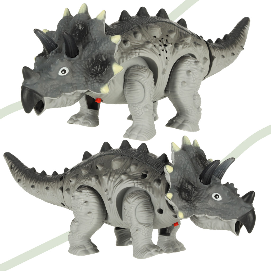 Interaktyvus dinozauras triceratopsas su garsais