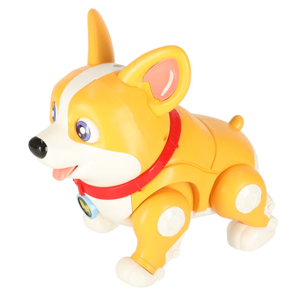 Interaktyvus žaislinis šuniukas corgi, 20x12x17 cm