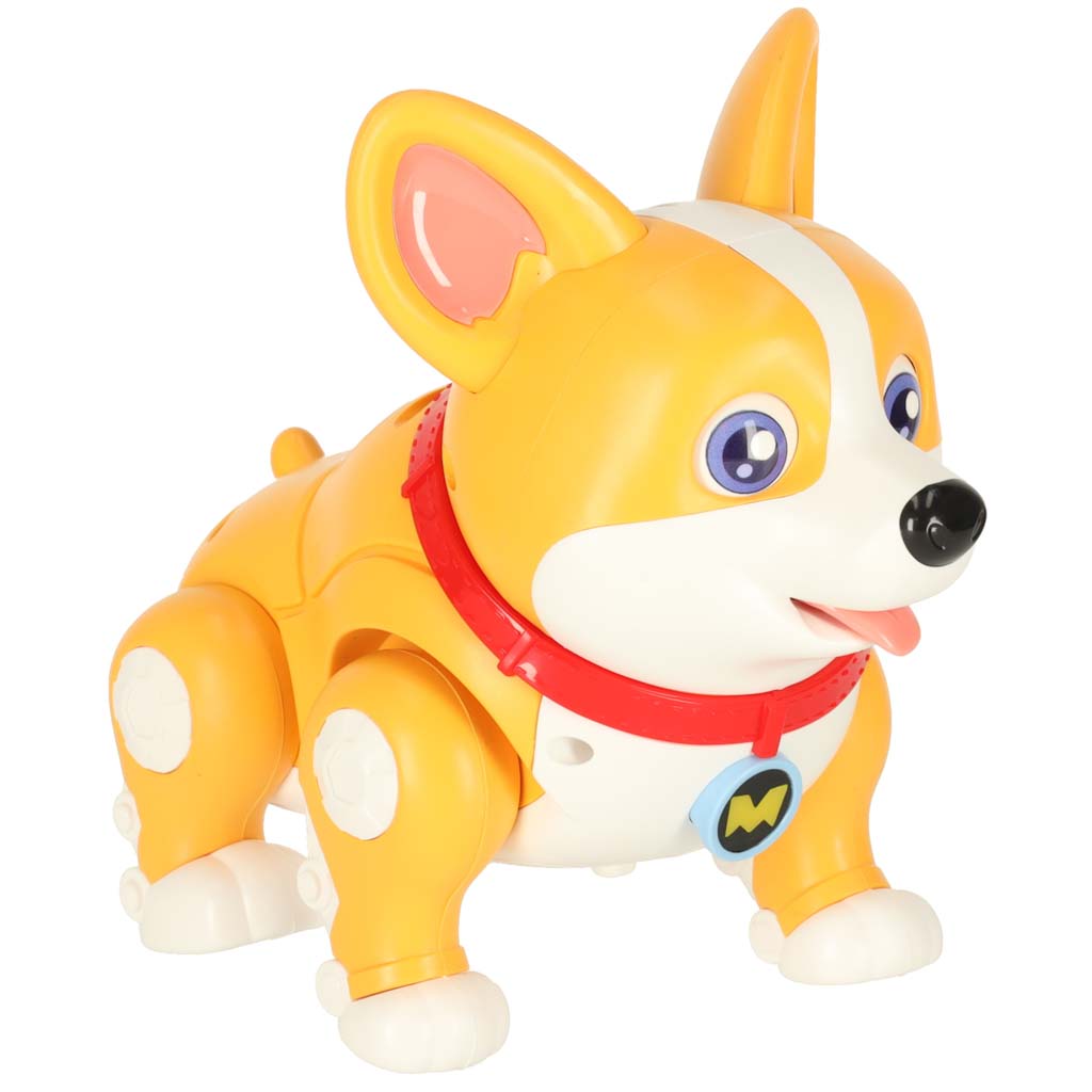 Interaktyvus žaislinis šuniukas corgi, 20x12x17 cm