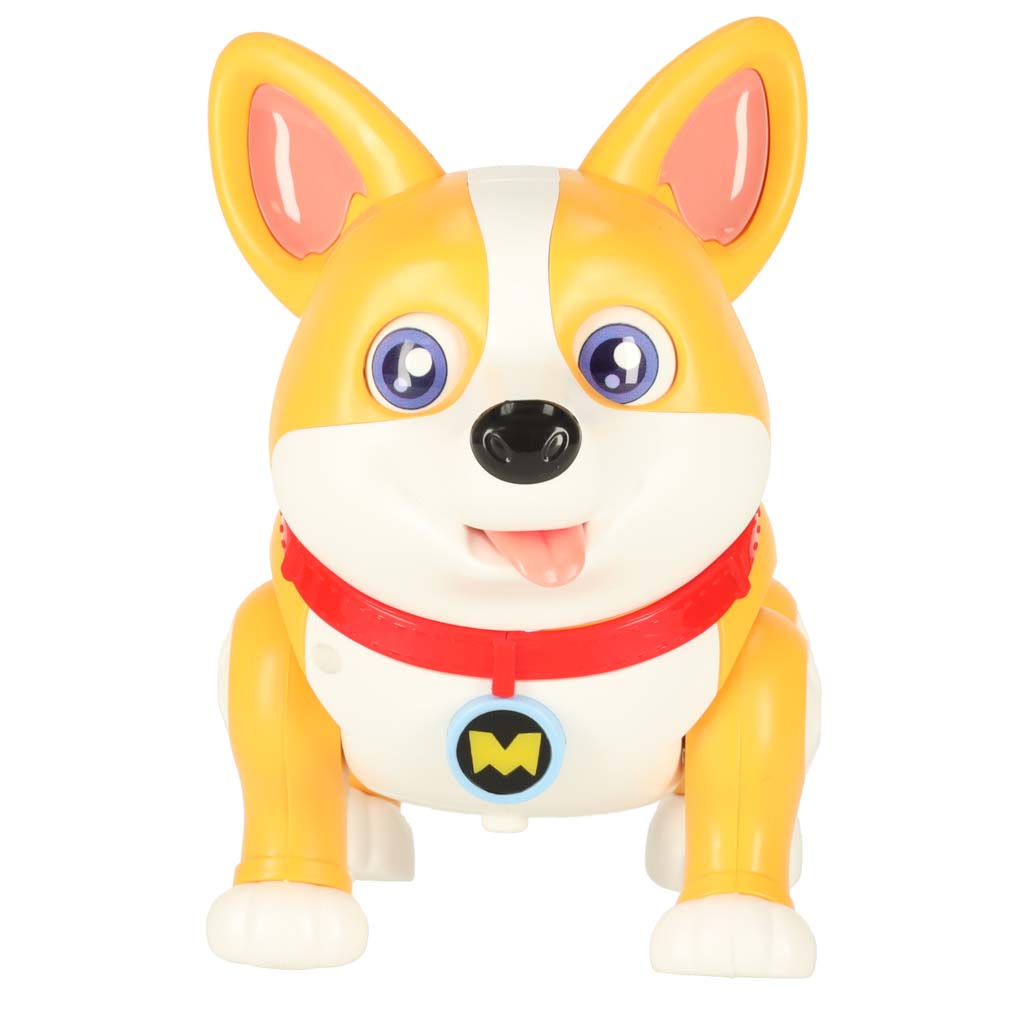 Interaktyvus žaislinis šuniukas corgi, 20x12x17 cm