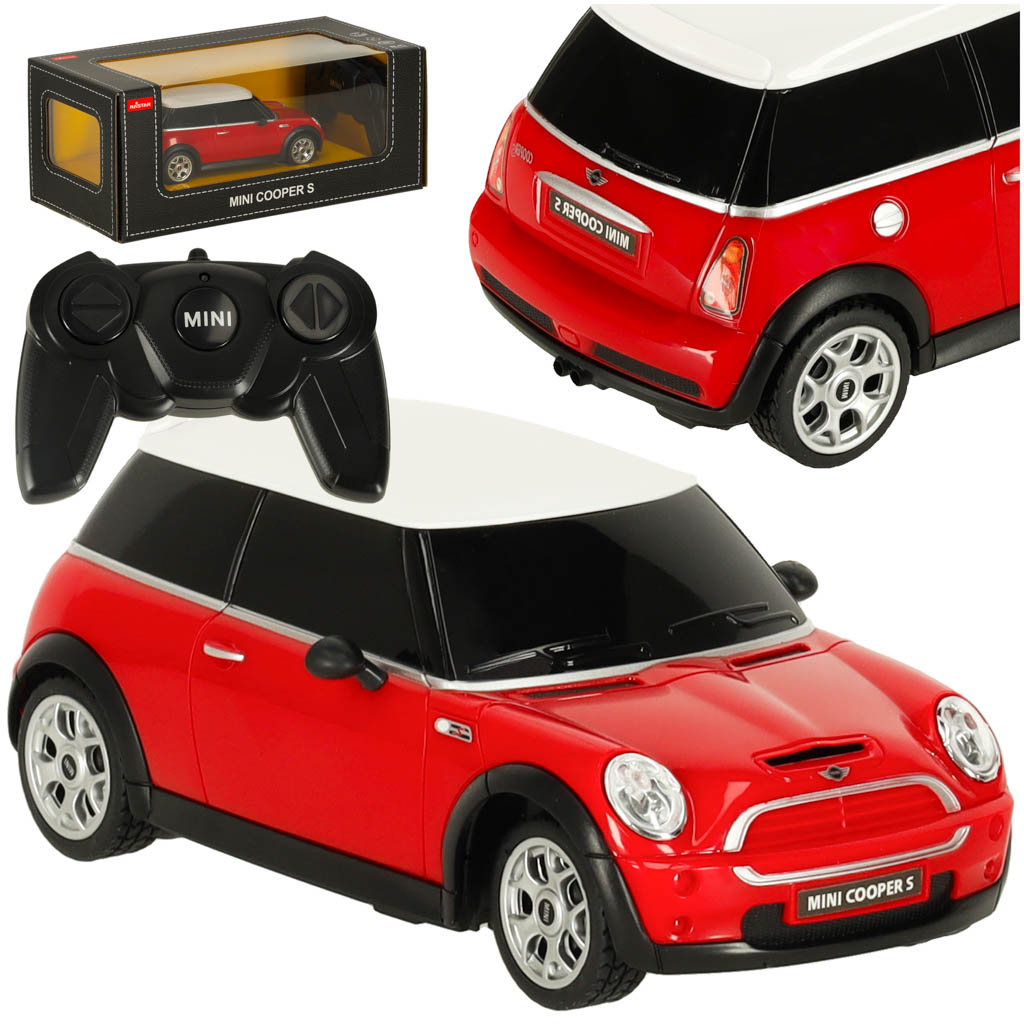 Rc Automobilis 1:24 Mini Coopers Raudonos Spalvos