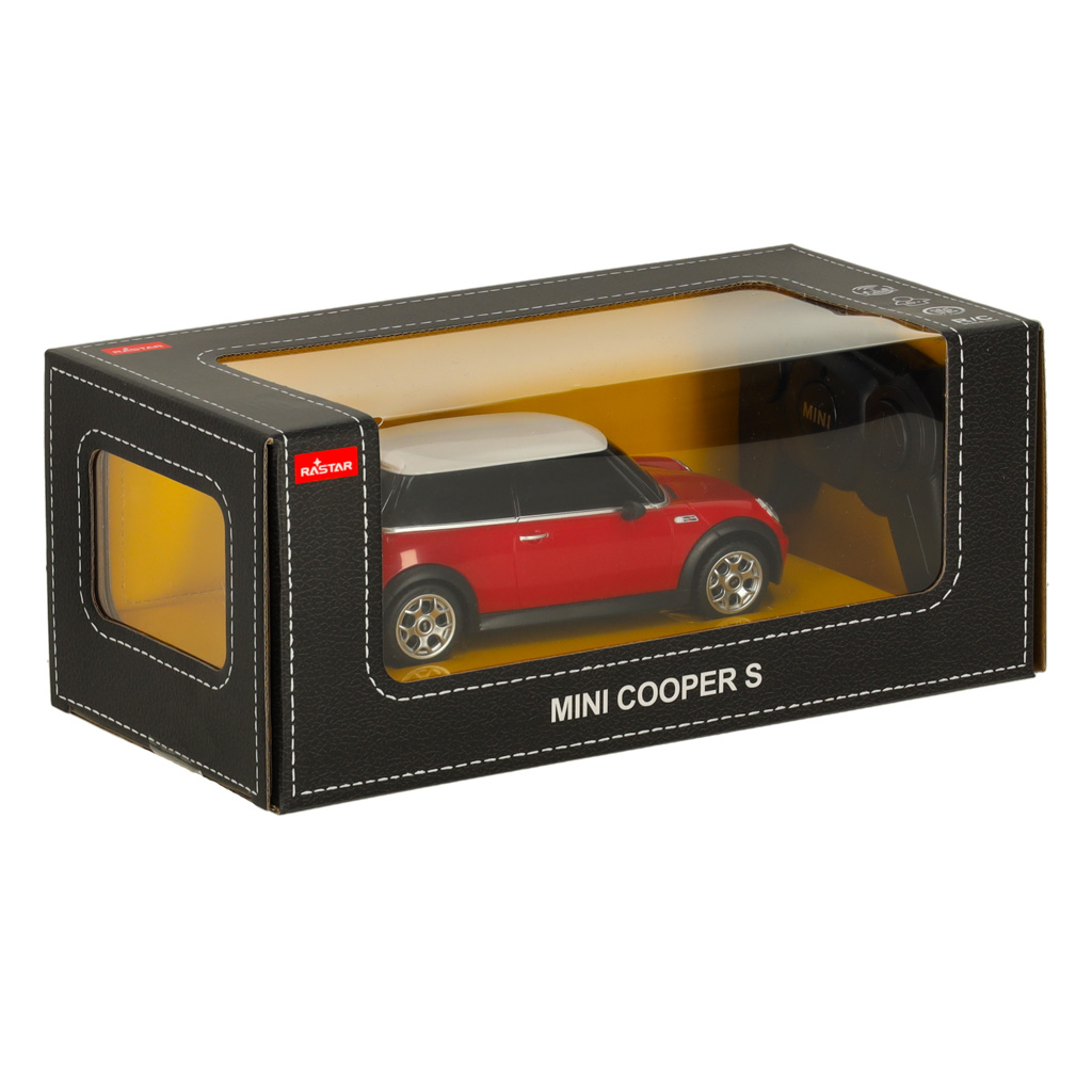 Rc automobilis 1:24 mini coopers raudonos spalvos