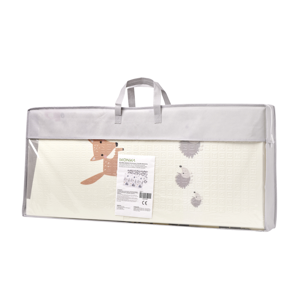Mokomasis sulankstomas dvipusis putplasčio kilimėlis 180 x 200 cm gatvė  miškas