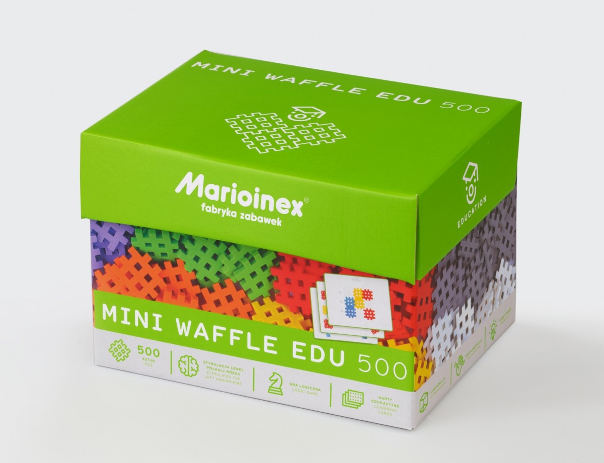 Konstrukciniai blokeliai mini waffle edu, 500 d.
