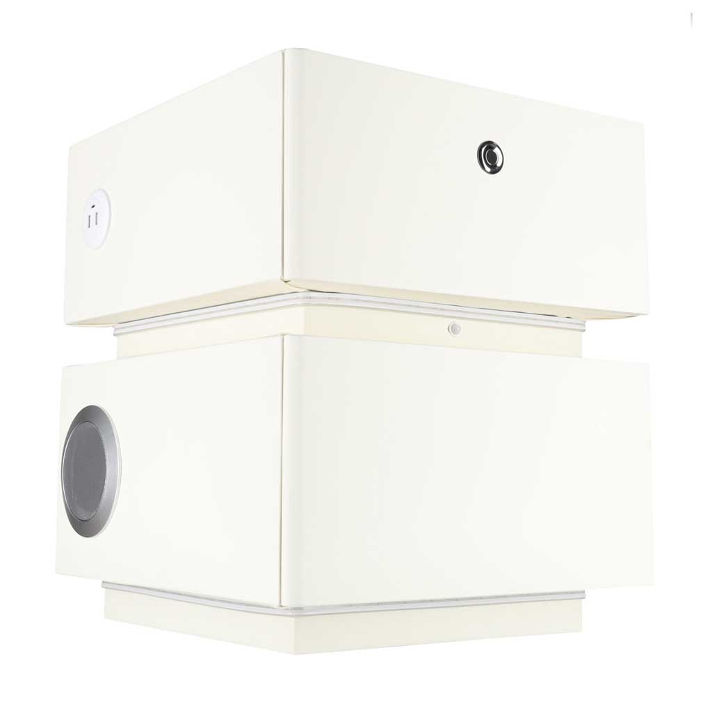 Naktinis staliukas su pirštų atspaudų spyna ir LED apšvietimu, ekru, 47,5 x 41 x 40,2 cm