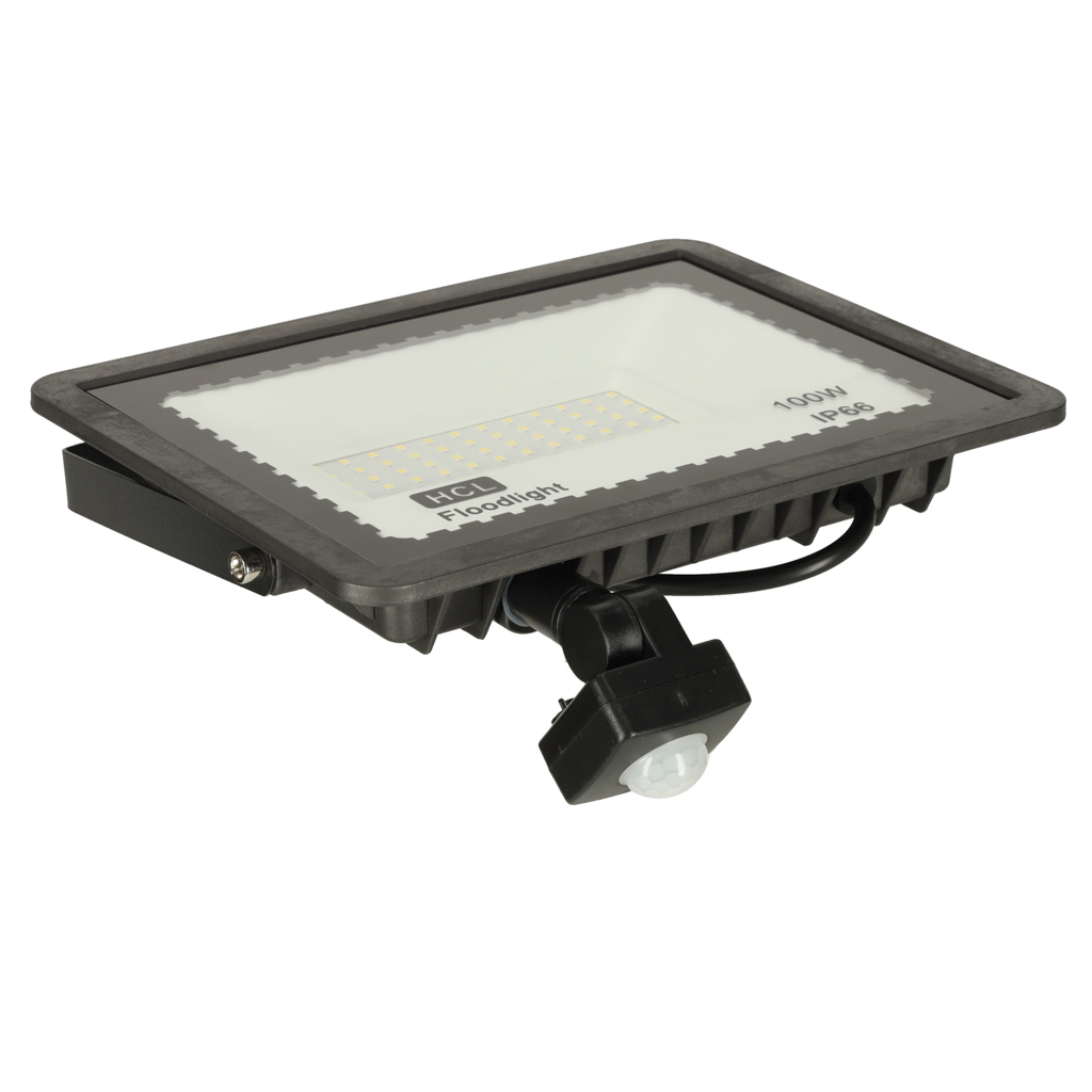 Lauko led prožektorius su judesio jutikliu, 100w