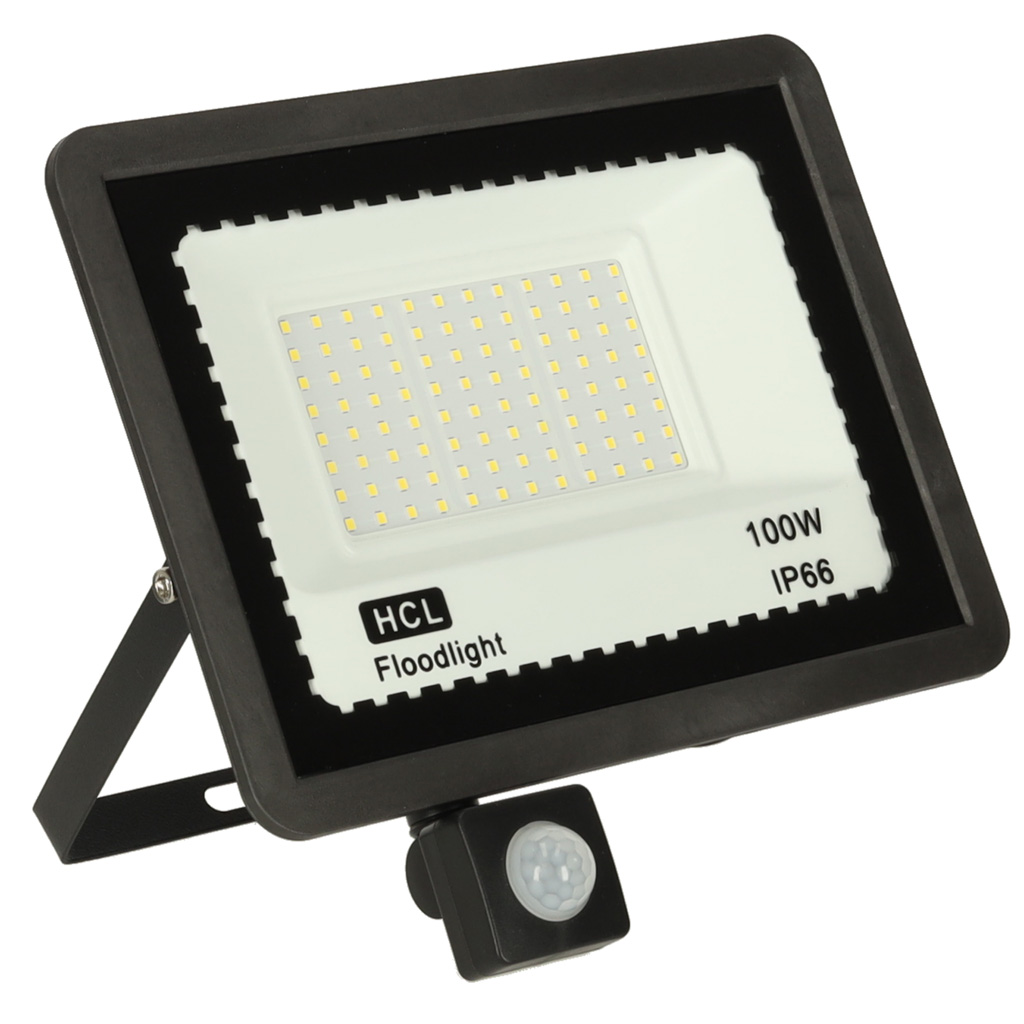 Lauko led prožektorius su judesio jutikliu, 100w