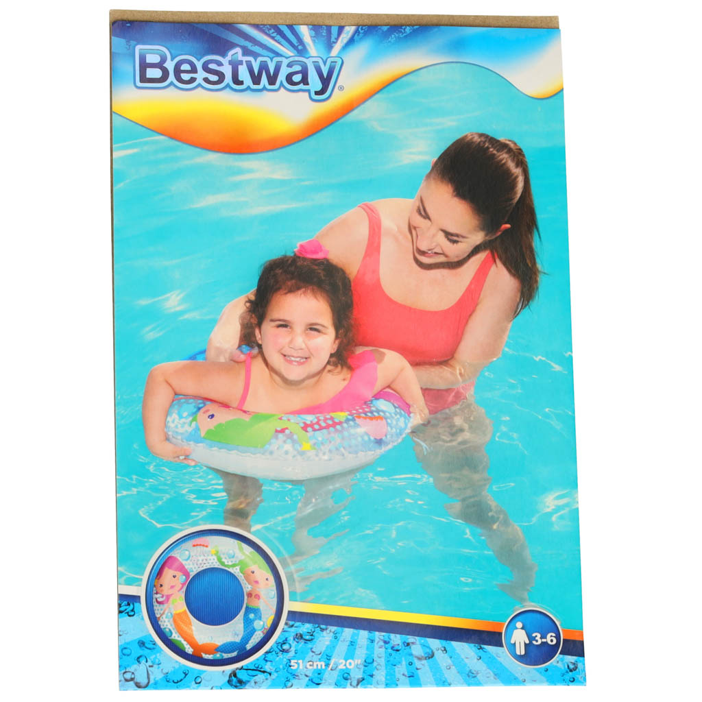 Bestway 36113 pripučiamas ratas 51cm undinėlės