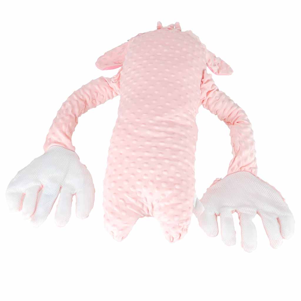 Pliušinė pagalvė-dramblys su tapšnojimo funkcija, rožinė, 60 cm 2