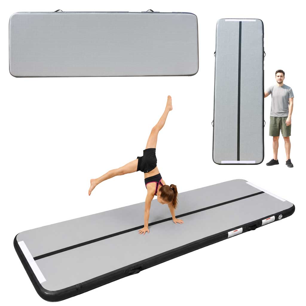 Gimnastikas matracis Air Track, pelēks ar