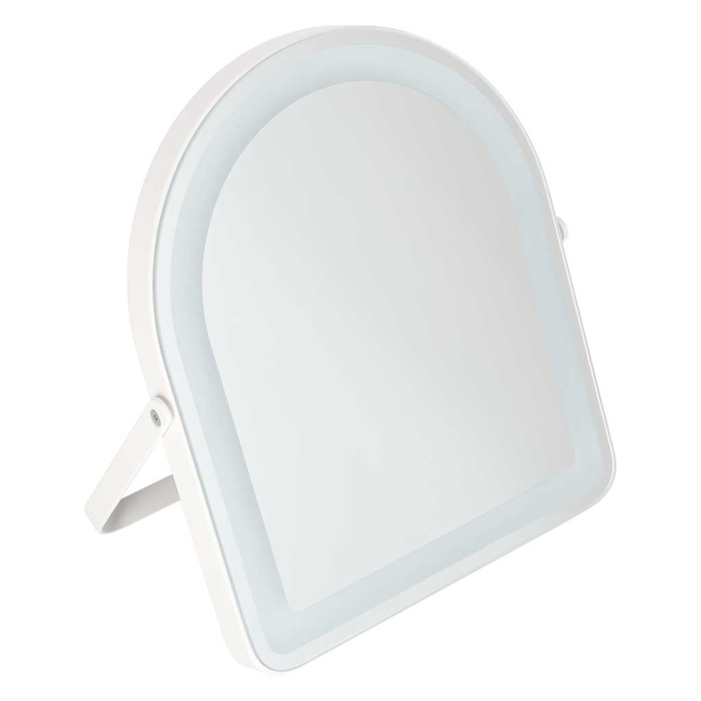 Kosmetinis LED veidrodis su jutikliniu valdymu, baltas, 31 x 26,5 cm