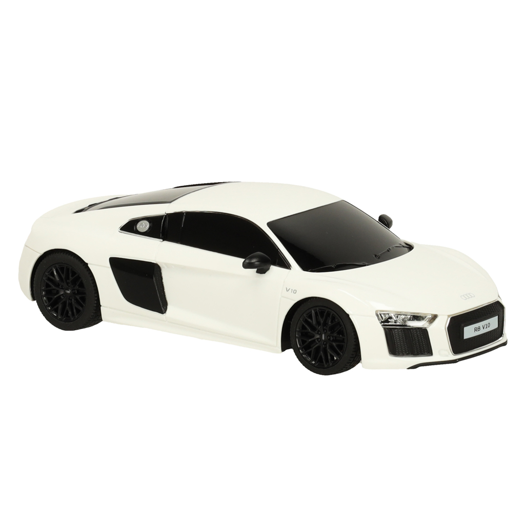 Rc automobilis 1:24 audi r8 2015 baltas