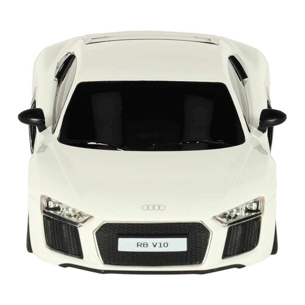 Rc automobilis 1:24 audi r8 2015 baltas