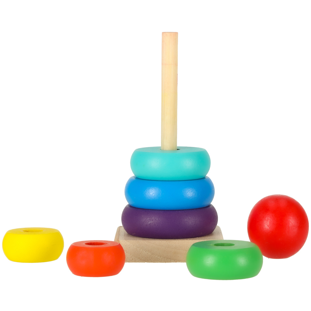 Medinis rūšiuotojas - piramidė (13 cm)