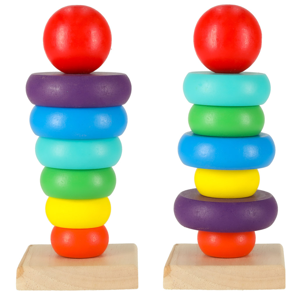 Medinis rūšiuotojas - piramidė (13 cm)