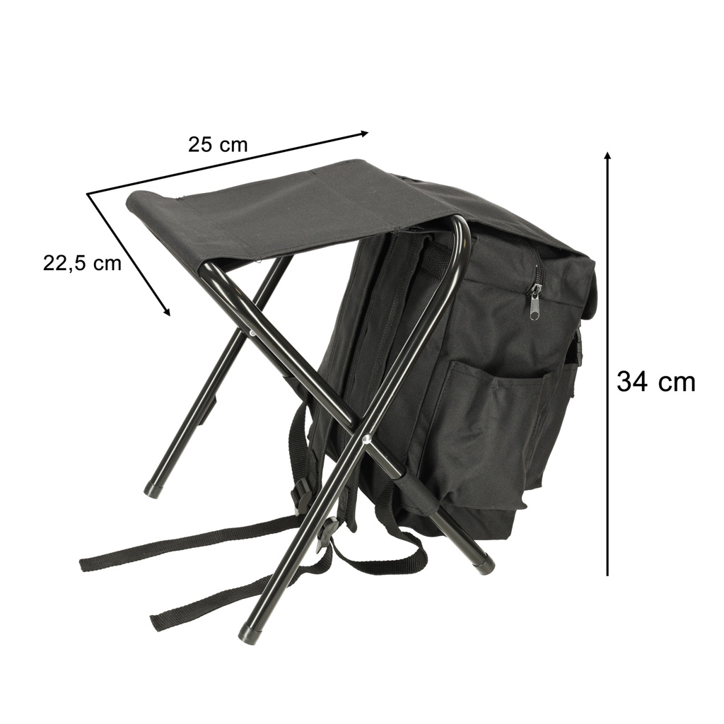 Sulankstoma turistinė kėdė-kuprinė 80 kg