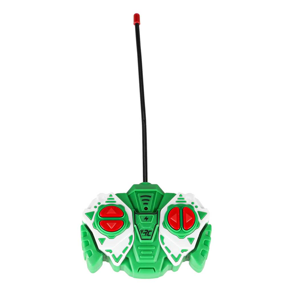 Nuotoliniu būdu valdomas traktorius su savivarčia priekaba, 1:24 mastelio, žalias, 42 cm