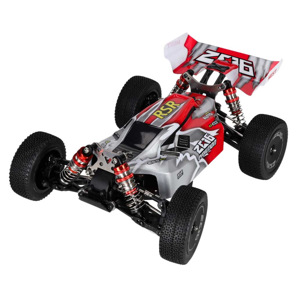 RC visureigis WLToys 144001 4WD, juodos, raudonos ir baltos spalvų, 30 × 20,5 × 12 cm 3