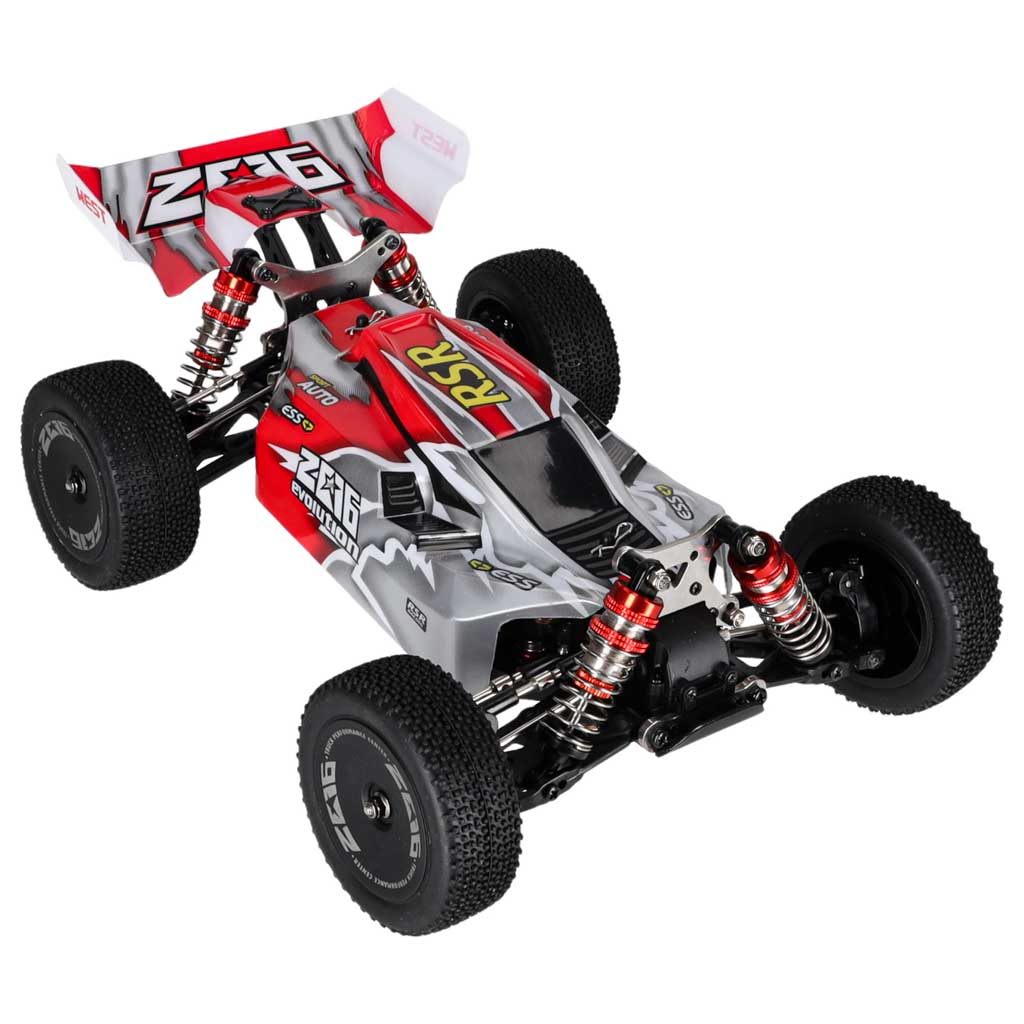 RC visureigis WLToys 144001 4WD, juodos, raudonos ir baltos spalvų, 30 × 20,5 × 12 cm 2