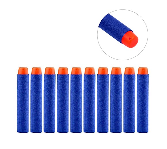 Su nerf suderinamos paleidimo strėlės 10 vnt. 7,2 cm
