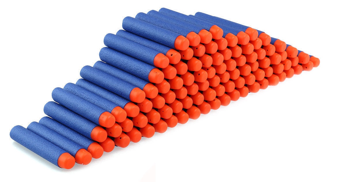 Su nerf suderinamos paleidimo strėlės 10 vnt. 7,2 cm