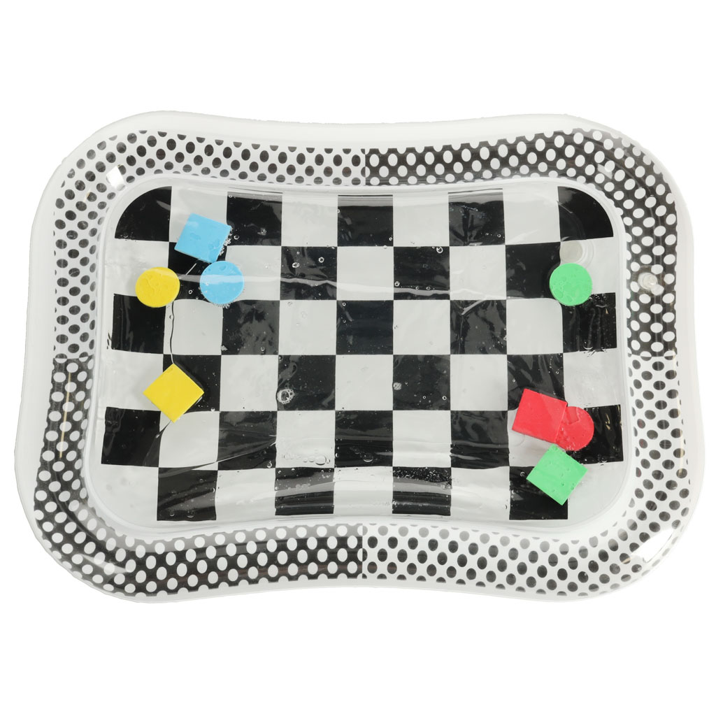 Pripučiamas vandens kilimėlis su šaškių lentos raštu, 65 cm x 50 cm