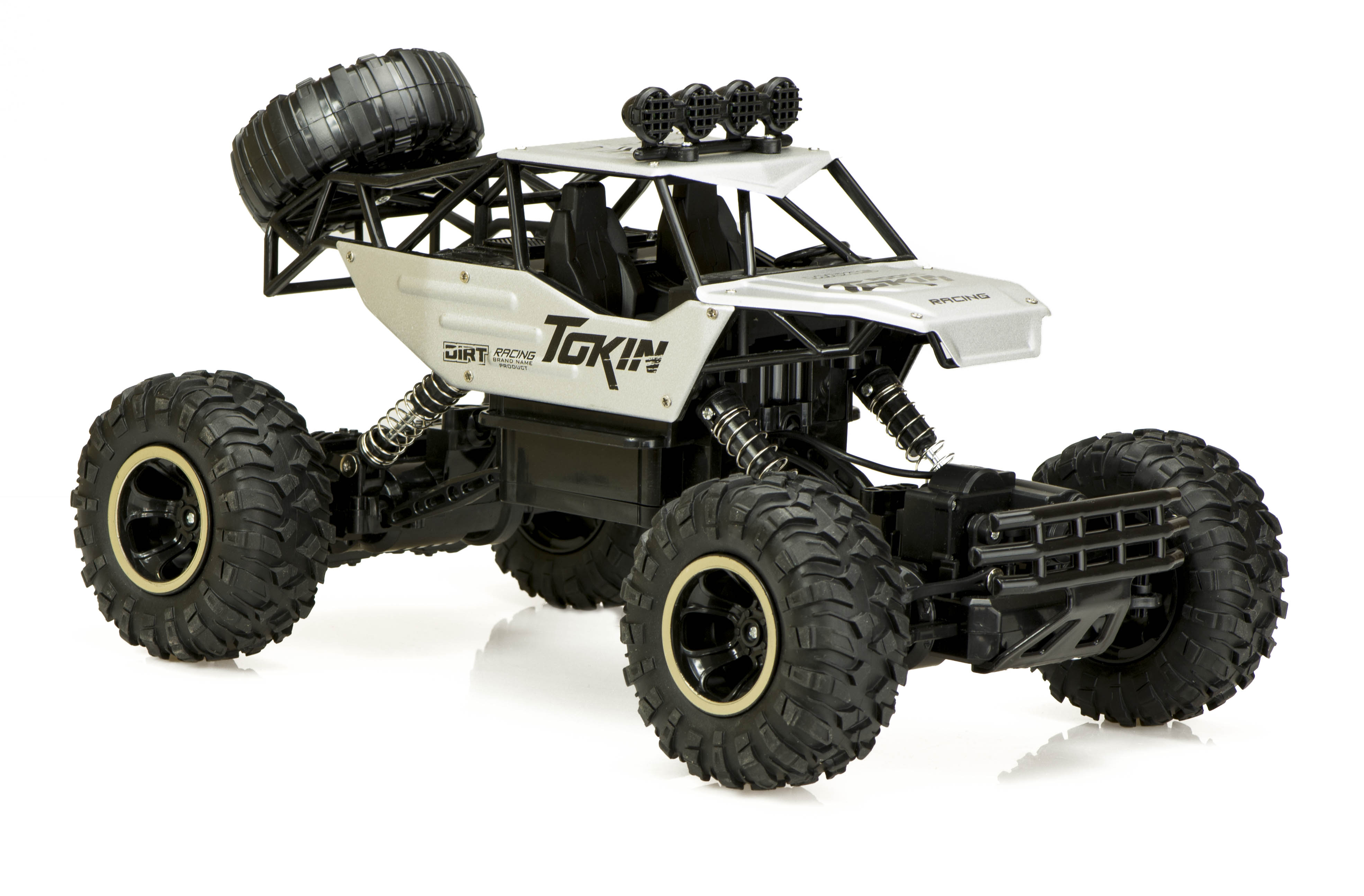 RC automobilis Rock Crawler 1:12 4WD METAL silver 3