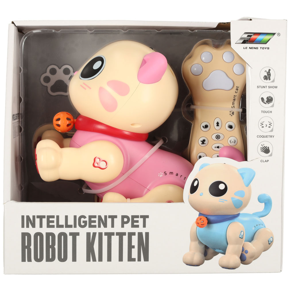 Interaktyvi katė nuotolinio valdymo rc robotas šokinėja ir dainuoja