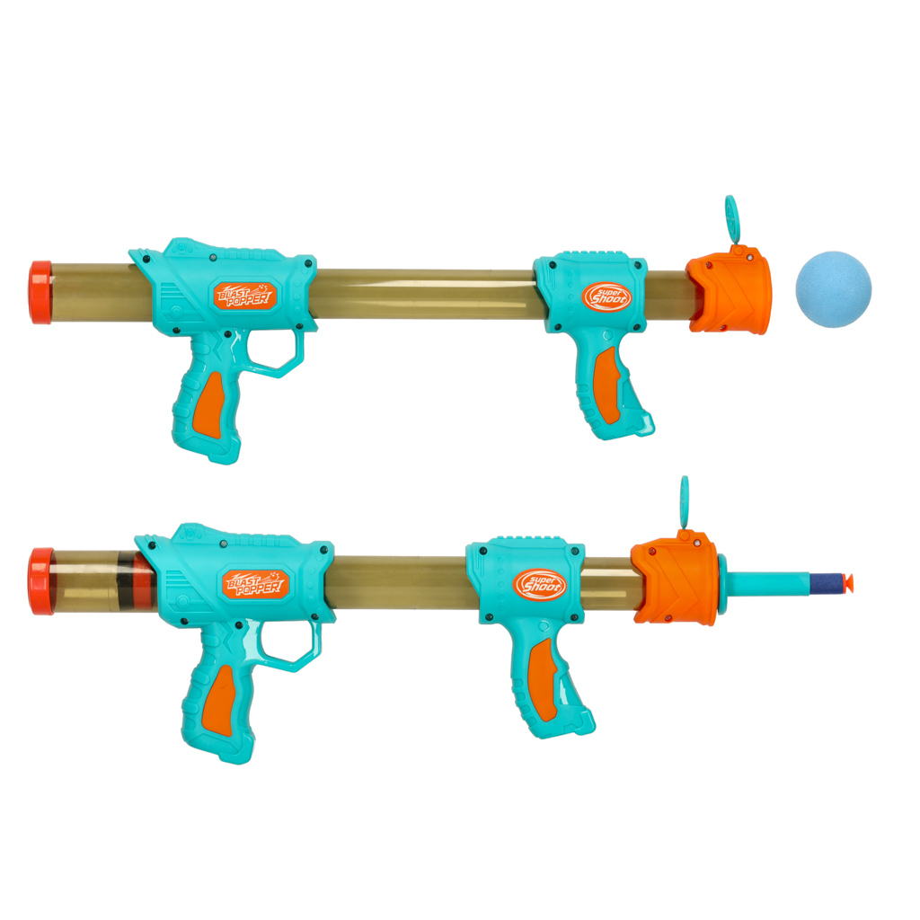 Pistoletas nerfy 2-in-1, mėlynas