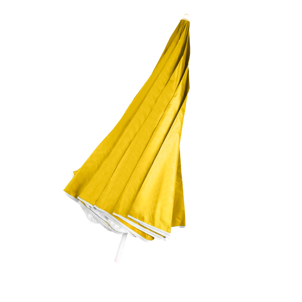 Reguliuojamas paplūdimio skėtis 150 cm, geltonas