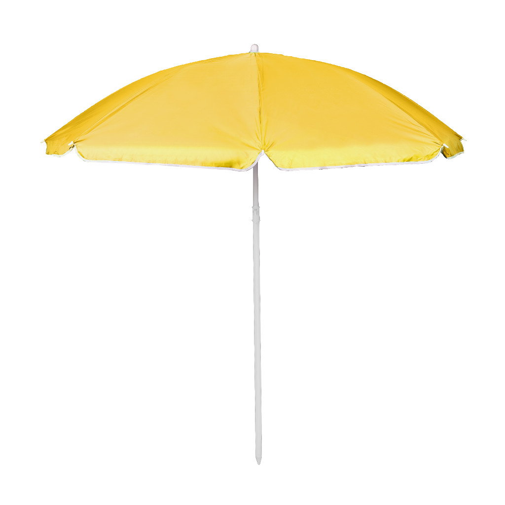 Reguliuojamas paplūdimio skėtis 150 cm, geltonas