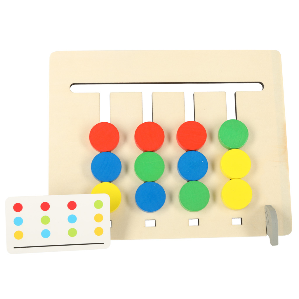 Montessori medinis lavinamasis žaislas su vaisių spalvomis